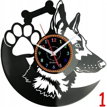 Hodiny Psi Zvířata Nástěnné Hodiny Vinylová Deska DÁREK PAMÁTKA NAROZENINY