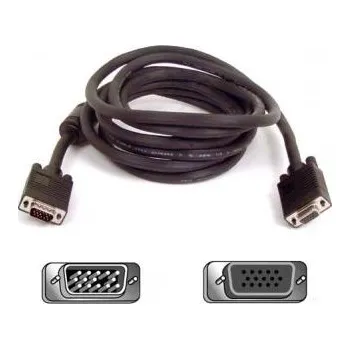 Kabel do PC Kabel k monitoru SVGA, 15M/15F, 2m, (15 pin), ferritové stínění