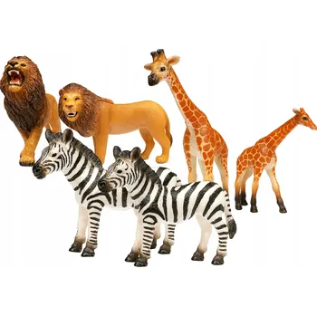 Figurka Sada velká divoká zvířata zoo realistická 6v1
