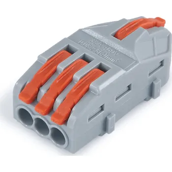 svorka KOLORENO Konektor pro rychlou montáž - 1-3 PIN s páčkami - rovný