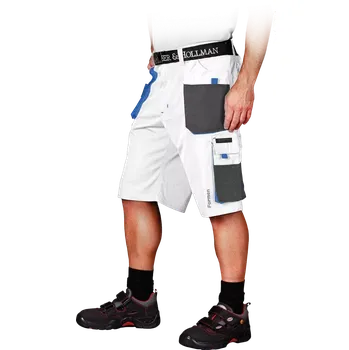 Gastro oděv Leber&Hollman FMN WSN kraťasy White/Grey S-3XL