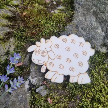 magnetka pro dítě Magnetka z překližky – ovečka k dotvoření