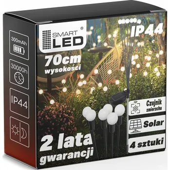Venkovní osvětlení Solární Zahradní Lampa LED do zahrady, zapichovací, s kuličkami, soumrakový senzor IP44