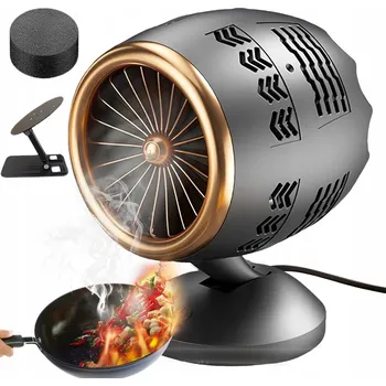 Digestoř Mini kuchyňský odsavač par s regulací 360° Tichý 20 dB pro malé kuchyně
