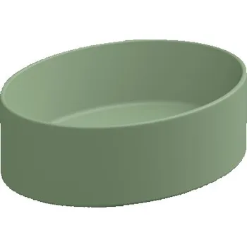 Umyvadlo Umyvadlo na desku Like Slim 45FS keramické, salvia matná, 45x34 cm, LKLAVFSB45031