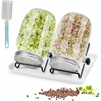 Sklenice 2KS 1000ML NAKLIČOVACÍ NÁDOBA SKLENIČKOVÁ KLÍČENKA SKLENICE NA KLÍČKY SADA