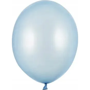 Balónek Metalické balónky modré baby blue pevné 12 cm 3 ks