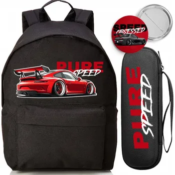 Školní batoh Funandstyle s jednou přihrádkou, černý, 18 l