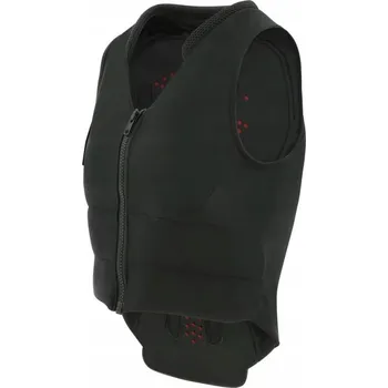 Jezdecká bezpečnostní vesta Ochranná jezdecká vesta EQUI-THEME COX černá/červená S