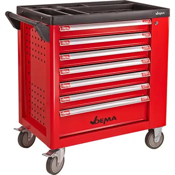Skříňka na nářadí DEMA Dílenský vozík 7-zásuvkový Nelson