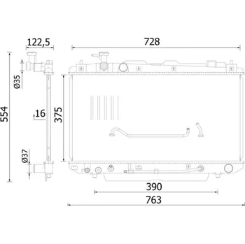 Chladič motoru Chladič, chlazení motoru MAHLE CR 2422 000S