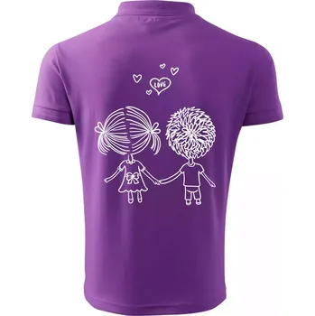 Pánská košile Prince 01 - Polokošile pánská Pique Polo 203 - M ( Fialová )