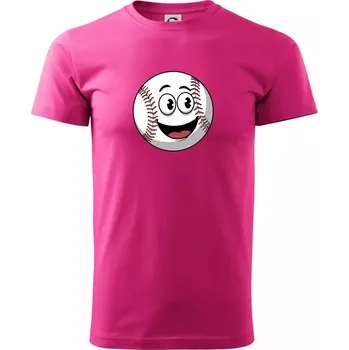 Pánské tričko Parové triko - baseballová pálka a míček - Klasické pánské triko vyšší gramáže - 4XL ( Purpurová )