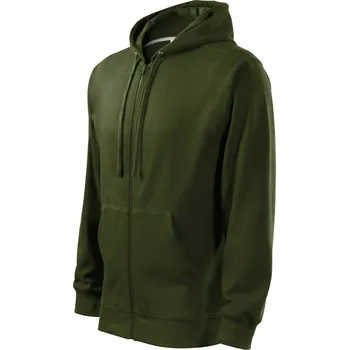 MALFINI Mikina TRENDY ZIPPER MAN, různé barvy Velikost XXXL military