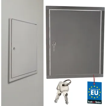 Revizní dvířka Inspekční dvířka zámek na klíč nerezová ocel stříbrná 20x30 cm - 20x30 cm