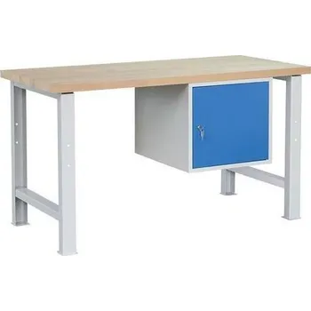Dílenský stůl Dílenský stůl Weld se skříňkou 41 cm, 84 x 150 x 68,5 cm, šedý