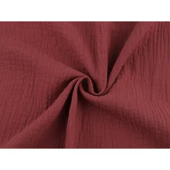 Galanterie Mušelín / dvojitá gázovina, barva 18 (64) rezavá tmavá