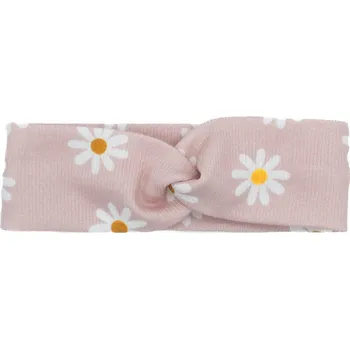 Čelenka Dětská čelenka růžové kopretiny 0-6m