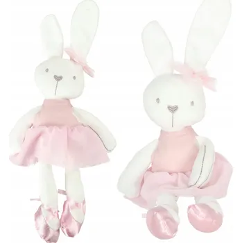 plyšák Plyšák plyšák plyšový mazlíček přítulníček králíček v růžovém šatě