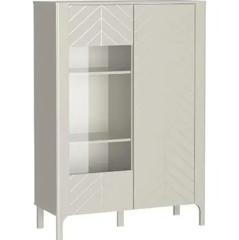 Knihovna Vitrína nízká cashmere MALUMI MM-3