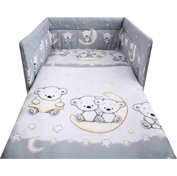 Povlečení Sada povlečení TULMISIE 90 x 120 cm šedá