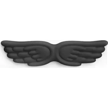 Ergonomická podložka pod zápěstí před klávesnici Tvar andělských křídel Paměťová pěna 43 x 10,5 cm Pro pohodlné psaní černá