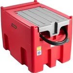 Přenosná nádrž na naftu a benzín VEVOR, 440 l, průtok 10 GPM, nádrž na naftu s 12V elektrickým přečerpávacím čerpadlem, hadicí 13,1 ft, automatickou tankovací pistolí, přečerpávací nádrž pro snadnou přepravu paliva, červená