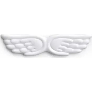 Ergonomická podložka pod zápěstí před klávesnici Tvar andělských křídel Paměťová pěna 43 x 10,5 cm Pro pohodlné psaní bílá