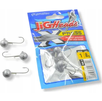 Rybářský háček Jigová hlavička Konger KAMATSU JIGOVÁ HLAVIČKA X-PRESS 1 - 8g BL 1 8 g