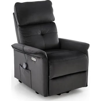 Sedací souprava HALMAR SEMIR 2 masážní křeslo černé