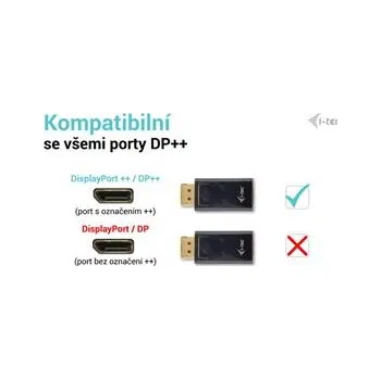 Video kabel i-tec Passive DisplayPort to HDMI Adapter (max 4K/30Hz) DP2HDMI4K30HZ