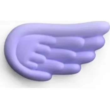 Ergonomická opěrka zápěstí před myš ve tvaru andělského křídla Paměťová pěna Proti únavě při práci na počítači a hraní fialová