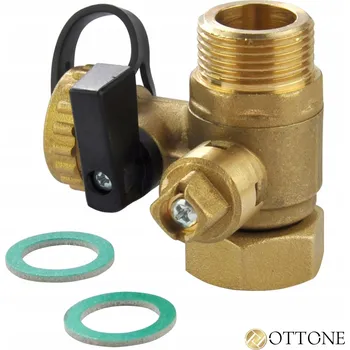 Ventil Vypouštěcí ventil Ottone 3/4'' PRZYŁĄCZE 3/4 Z ZAWOREM I SPUSTEM DO NACZYNIA