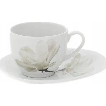 Lubiana šálek 200 Ml + podšálek 16,5cm avokádo magnolie na kávu a čaj