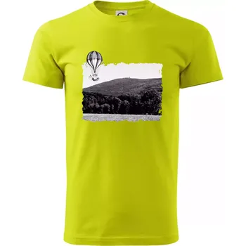 Retro Čerchov - Klasické pánské triko vyšší gramáže - 3XL ( Limetková )