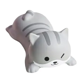 Ergonomická opěrka zápěstí tvar kočky 125 x 65 mm Silikonová výplň Roztomilý design Podpora ruky při práci s počítačem