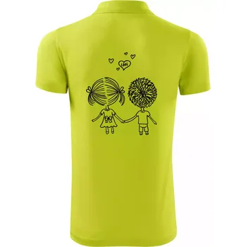 Pánská košile Love Kluk - Holka - Polokošile Victory sportovní (dresovina) - XL ( Limetková )