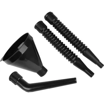 Trychtýř plastový kulatý se sítkem - 4 dílná sada