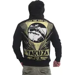 Mikina s kapucí Yakuza Spread - černá-žlutá, S