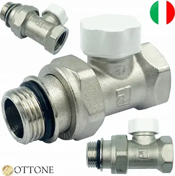 Ventil TERMOSTATICKÝ VENTIL PŘÍMÝ 3/4" ZPĚTNÝ PRO RADIÁTOR OTTONE