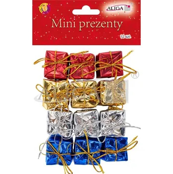 Vánoční ozdoba Mini dárky na dekoraci ozdoba věnec VÁNOCE