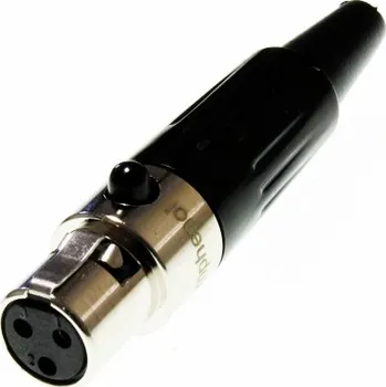 Elektrická zásuvka Konektor XLR mini 3pin zásuvka AG3F