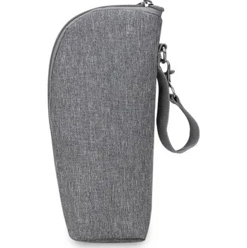 Izolační termoobal na dětskou lahev 22 x 8 cm Šedý termoobal na kočárek Cestovní obal na lahev Bez příslušenství