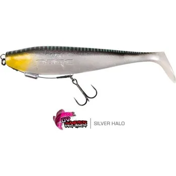 Rybářský háček Gumová Nástraha Rage Zander Pro Shad 16cm 6.3" Loaded UV Silver Halo