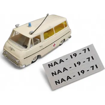 autíčko Topautodrahy.cz SPZ VODOLEPKA PRO ŠKODU 1203 OD KDN