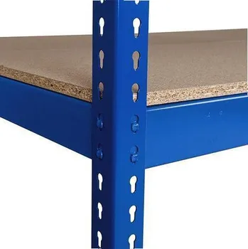 Dílenský regál Přídavná dřevotřísková police, 183 x 76 cm, 440 kg, modrá