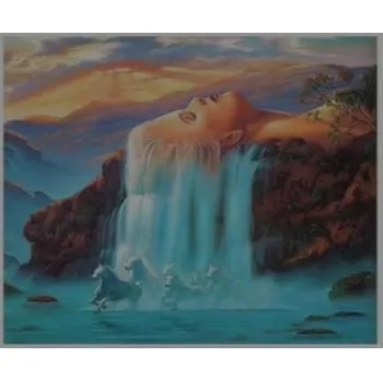 Obraz DIAMANTOVÁ MOZAIKA ŽENA PŘÍRODA 30X40CM 1006442