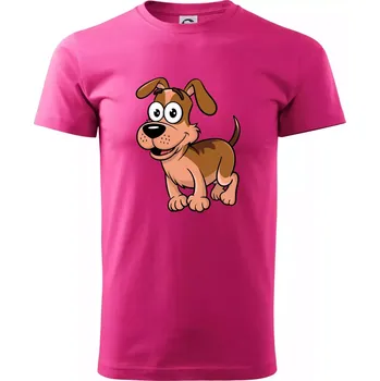 Parové triko - Pes a kost - Klasické pánské triko vyšší gramáže - XS ( Purpurová )