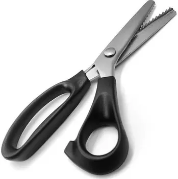 Krejčovské nůžky Nůžky cikcak s vroubkovaným ostřím 23 x 8,7 cm Nerezové nůžky na látku Šicí a krejčovské nářadí pro krajky, papír a domácí kutilství