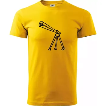 Nebe - Dalekohled - Triko extra velké (5-8XL) - 6XL ( Žlutá )